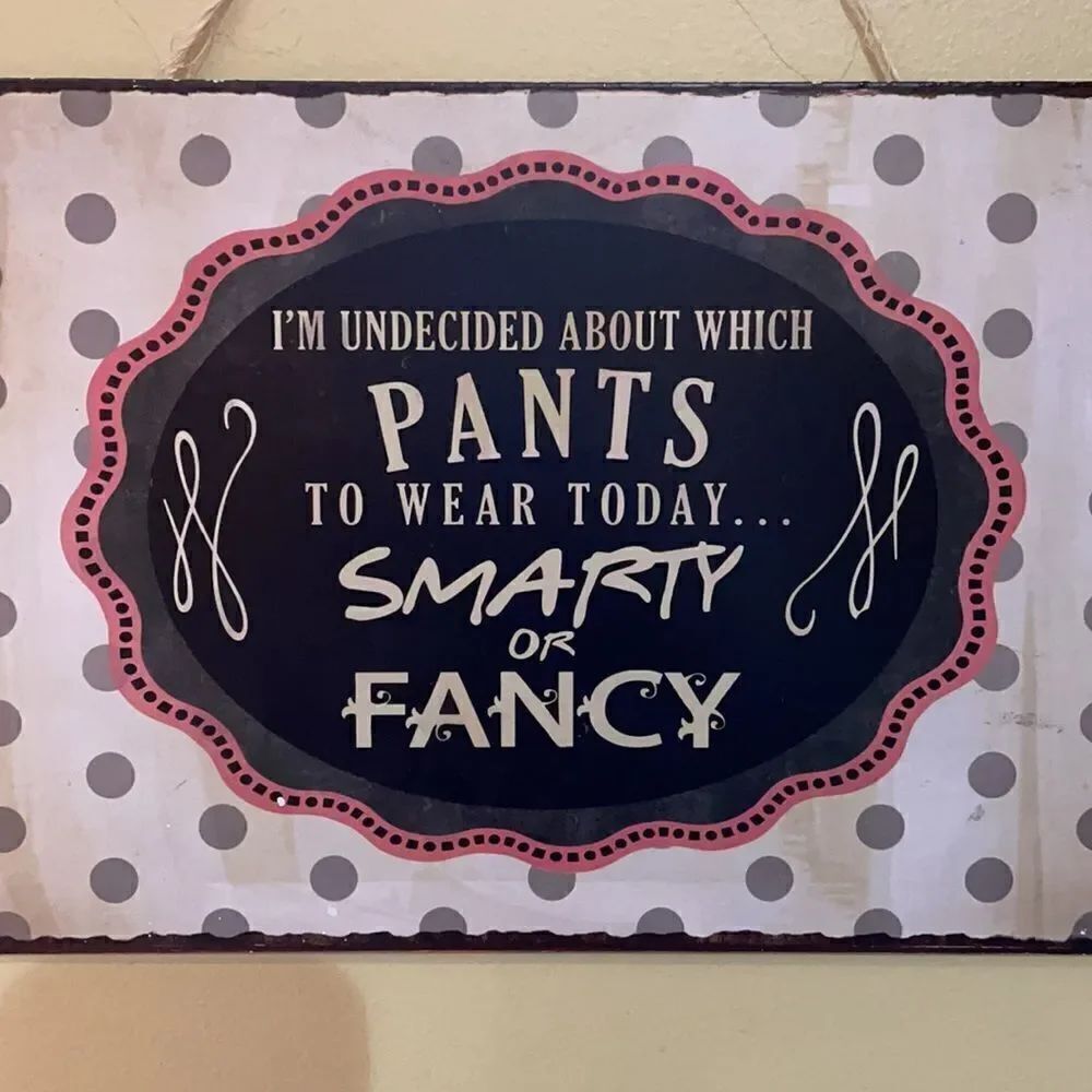 Metal Sign with Jute Hanger